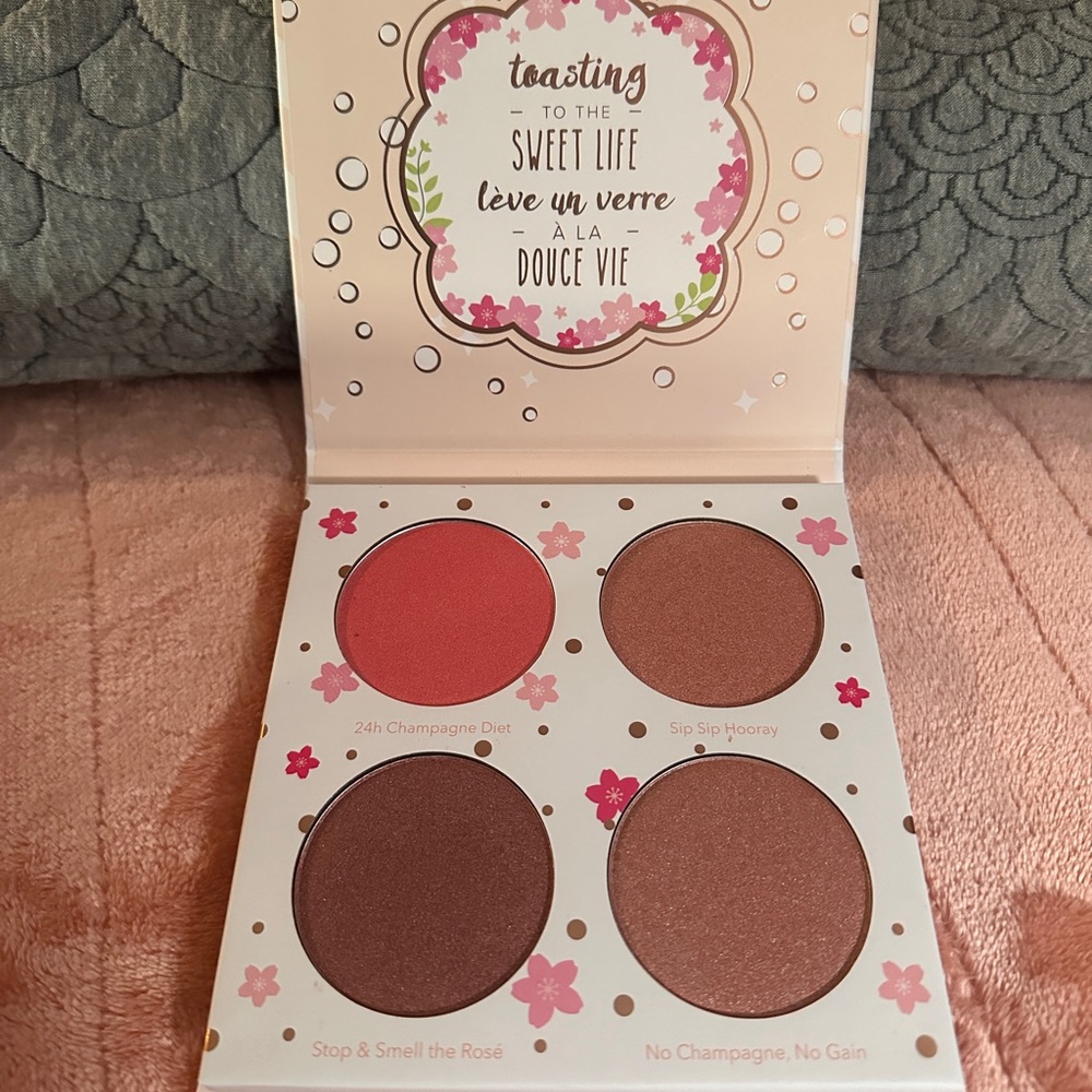 🍾 Beauty Bakerie Cotton Candy Champagne Blushlighter Palette 🍬